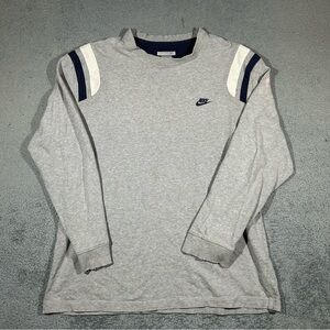 Vintage Y2K Nike Silver Tag gray crewneck sweatshirt Distress Men’s 2XL #1722